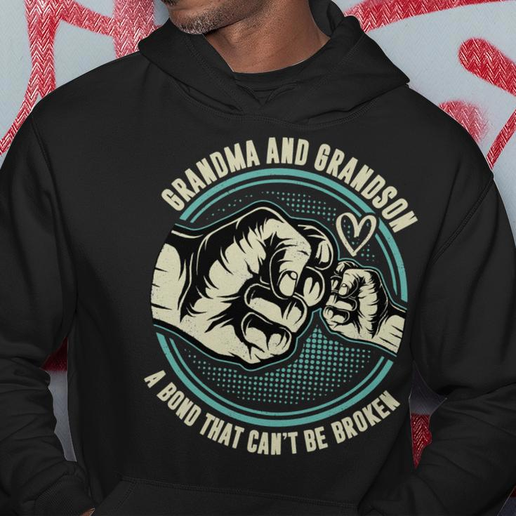 Father Grandpa Vintage Grandma And Grandson Bond That Cant Be Broken Family Dad Hoodie Unique Gifts