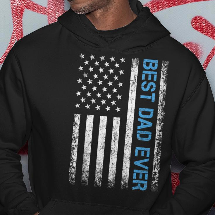 Fathers Day Best Dad Ever With Us American Flag V2 Hoodie Unique Gifts