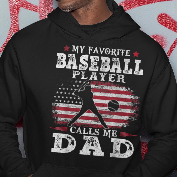 Favorite Baseball Player Calls Me Dad V2 Hoodie Funny Gifts