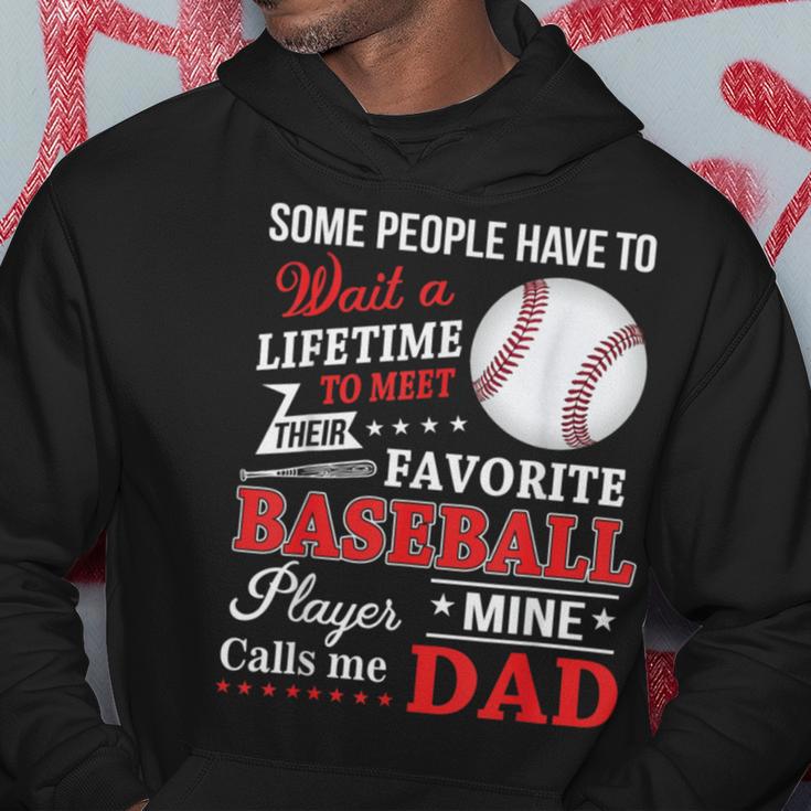 Favorite Baseball Player Calls Me Dad V3 Hoodie Funny Gifts