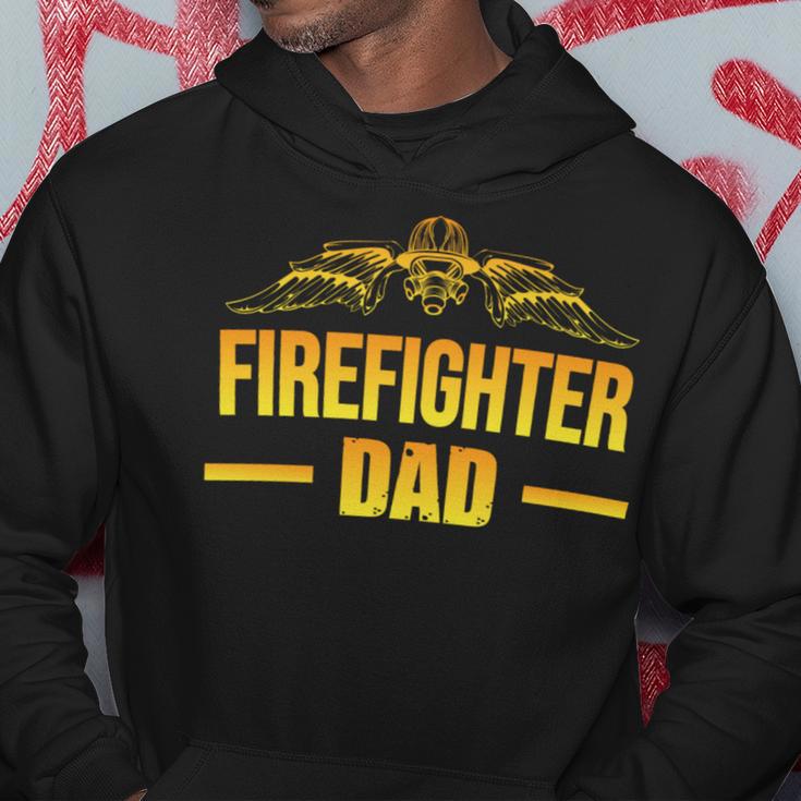 Firefighter Dad Fathers Day Gift Idea For Fireman Dad Hoodie Unique Gifts