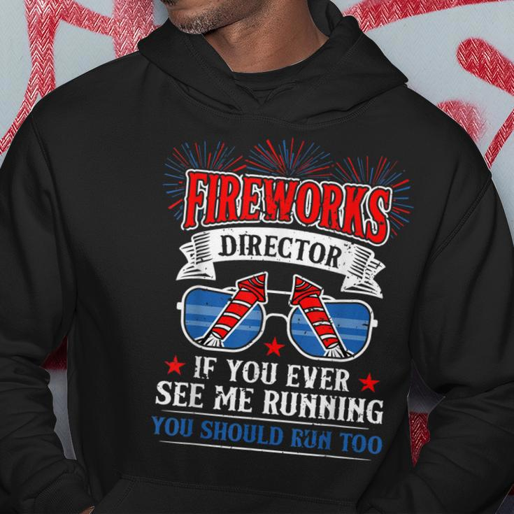 Fireworks Director Funny 4Th Of July Patriotic Hoodie Funny Gifts