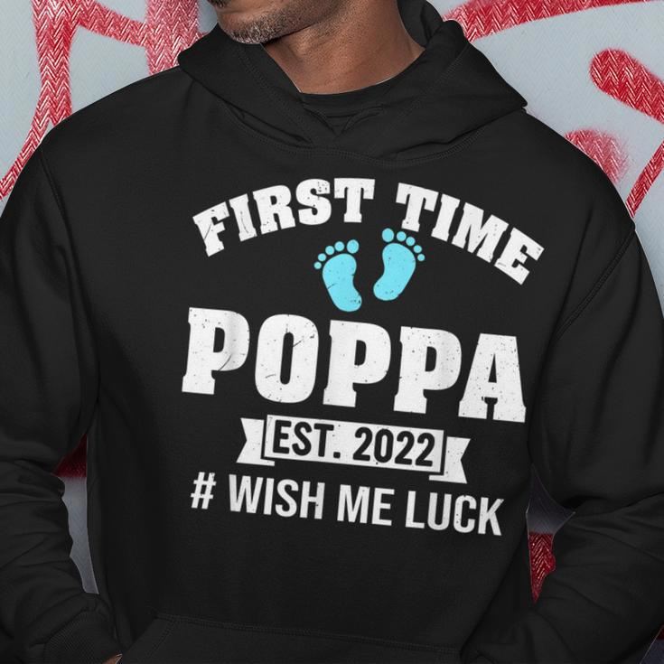 First Time Poppa 2022 Wish Me Luck Hoodie Personalized Gifts