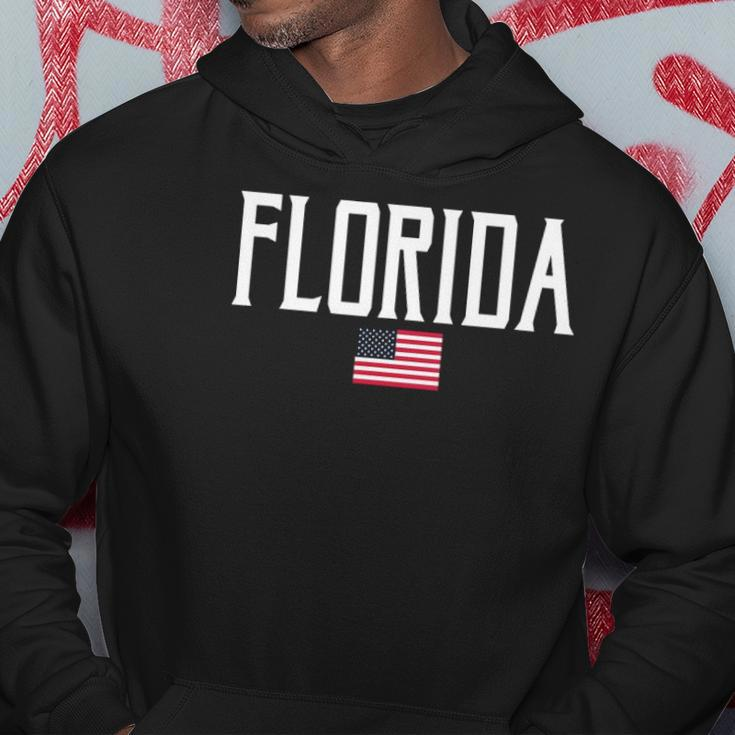 Florida American Flag Vintage White Text Hoodie Unique Gifts