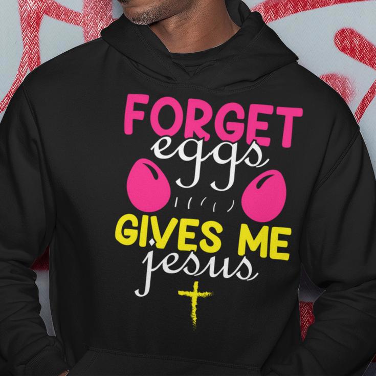 Forger Eggs Gives Me Jesus Funny Easter Day Hoodie Funny Gifts