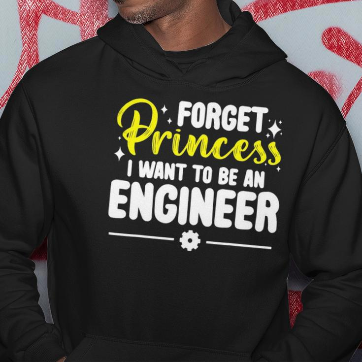 Forget Princess I Want To Be An Engineer Funny Engineering Hoodie Unique Gifts