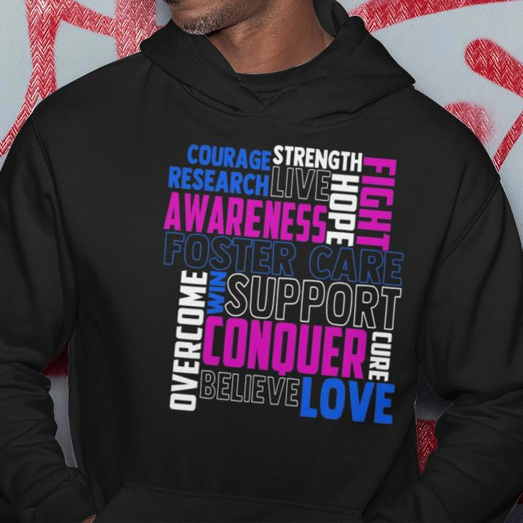 Foster Care Awareness Adoption Related Blue Ribbon Hoodie Unique Gifts