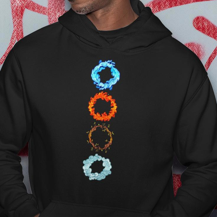 Four Elements Air Earth Fire Water Ancient Alchemy Symbols Hoodie Unique Gifts