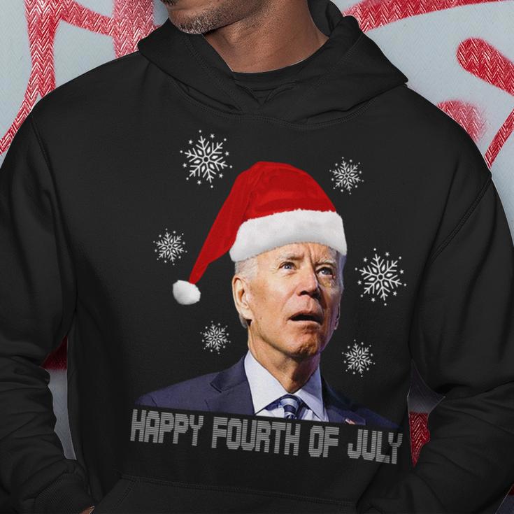 Funny Anti Joe Biden Happy 4Th Of July Merry Christmas Hoodie Funny Gifts