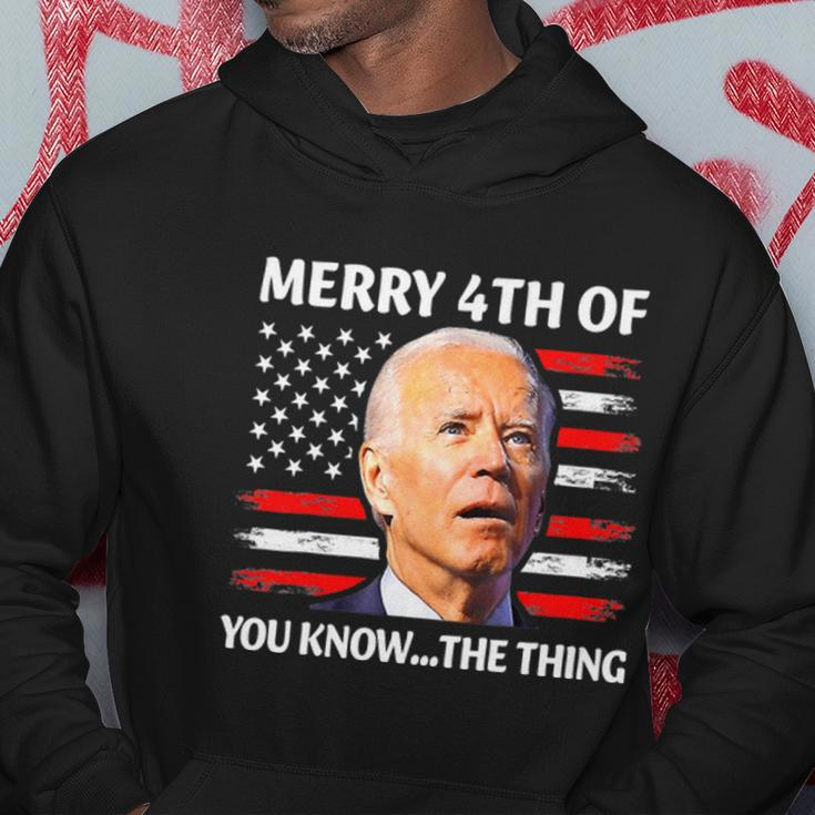 Funny Biden Independence Day Merry Happy 4Th Of July Hoodie Unique Gifts