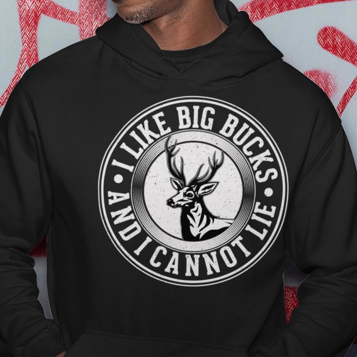 Funny I Like Big Bucks And I Cannot Lie Deer Hunting Hoodie Funny Gifts