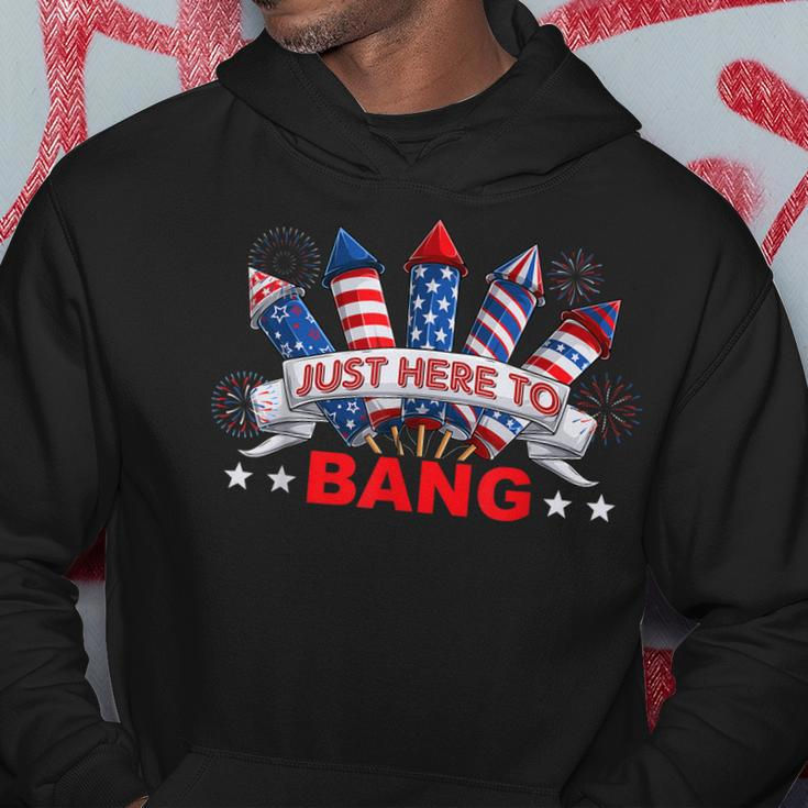 Funny Im Just Here To Bang 4Th Of July Mens Womens Kids Hoodie Funny Gifts