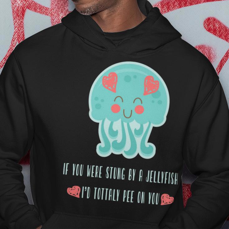 Funny Jellyfish Sting Valentines Day Gift For Love Hoodie Funny Gifts