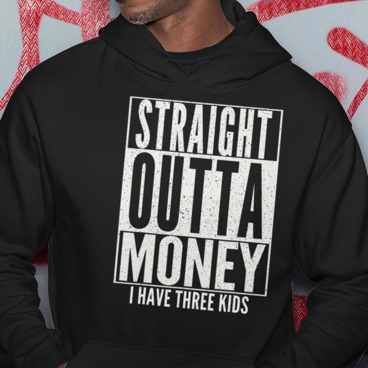 Funny Straight Outta Money Fathers Day Gift Dad Mens Womens Hoodie Unique Gifts