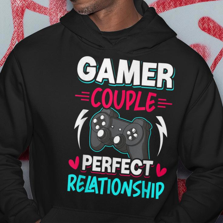 Gamer Couple Perfect Relationship Video Gamer Gaming Hoodie Funny Gifts