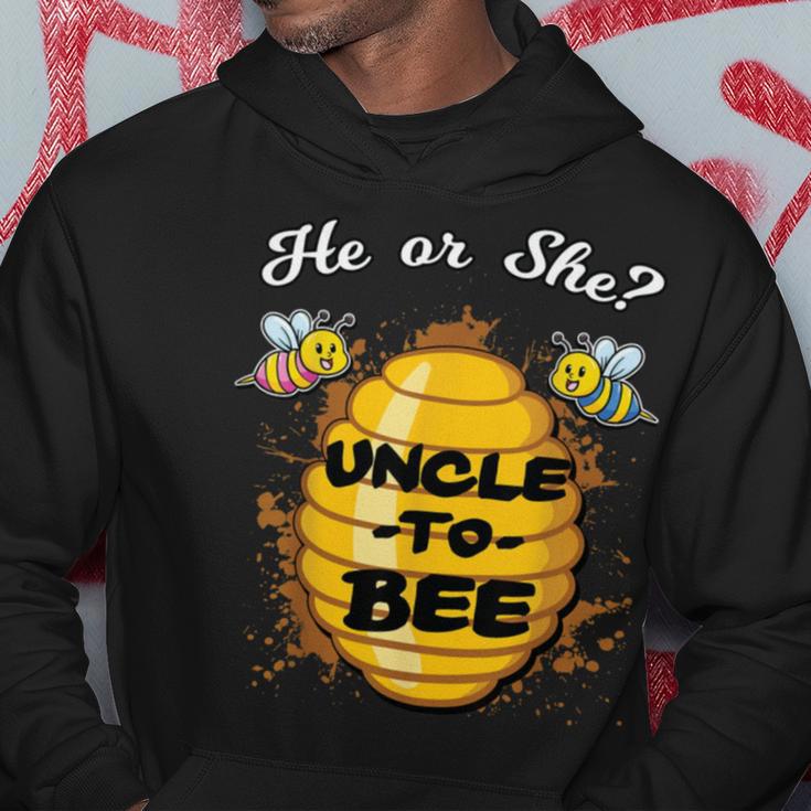 Gender Reveal He Or She Uncle To Bee Hoodie Funny Gifts