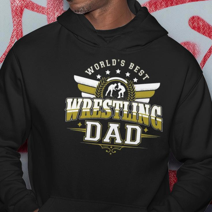 Gifts For Men Worlds Best Freestyle Wrestling Dad Hoodie Unique Gifts