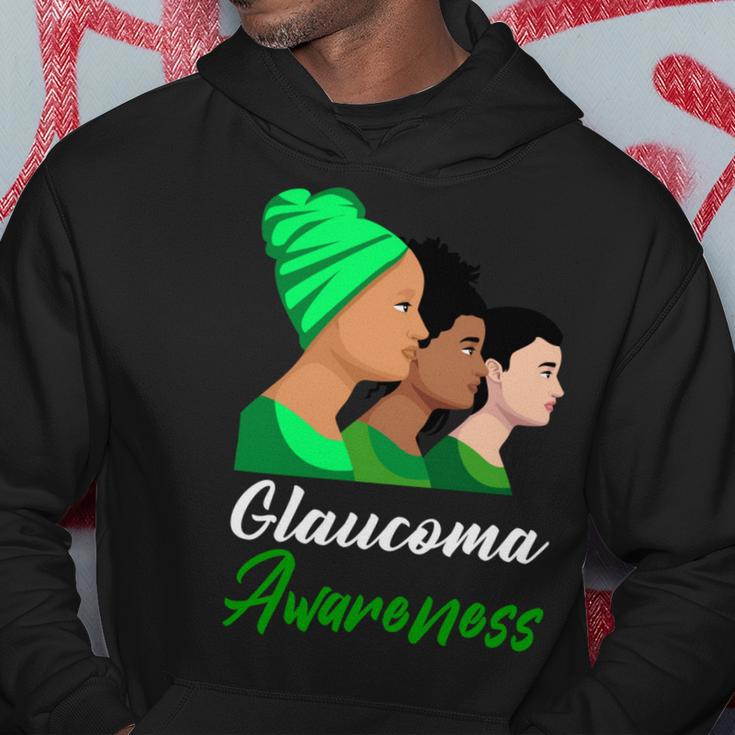 Glaucoma Awareness Green Women Glaucoma Glaucoma Awareness Hoodie Funny Gifts