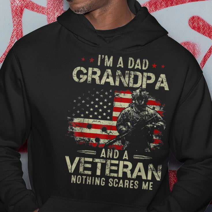 Grandpa For Men Fathers Day Im A Dad Grandpa Veteran Hoodie Unique Gifts