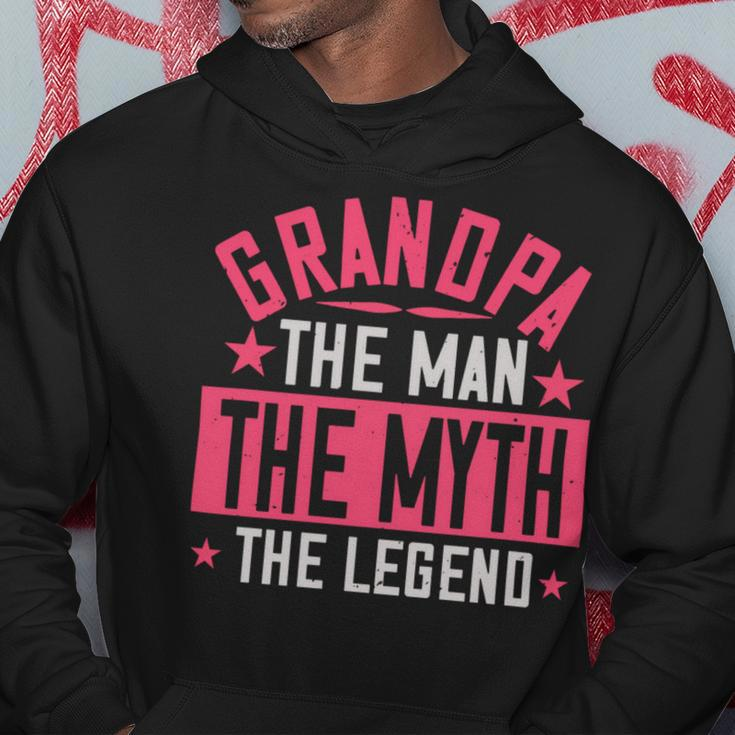 Grandpa The Man Themyth The Legend Papa T-Shirt Fathers Day Gift Hoodie Unique Gifts