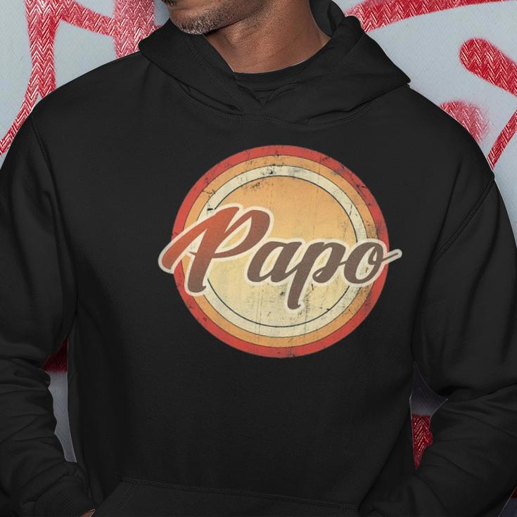 Graphic 365 Papo Vintage Retro Fathers Day Funny Men Gift Hoodie Unique Gifts