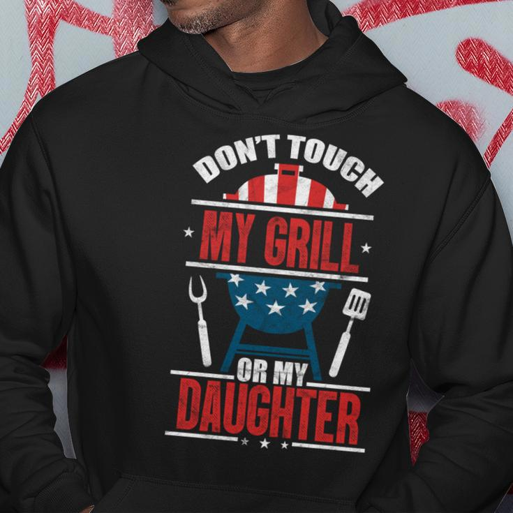 Grill Usa Flag 4Th Of July Patriotic Barbeque Dad Daddy Hoodie Funny Gifts