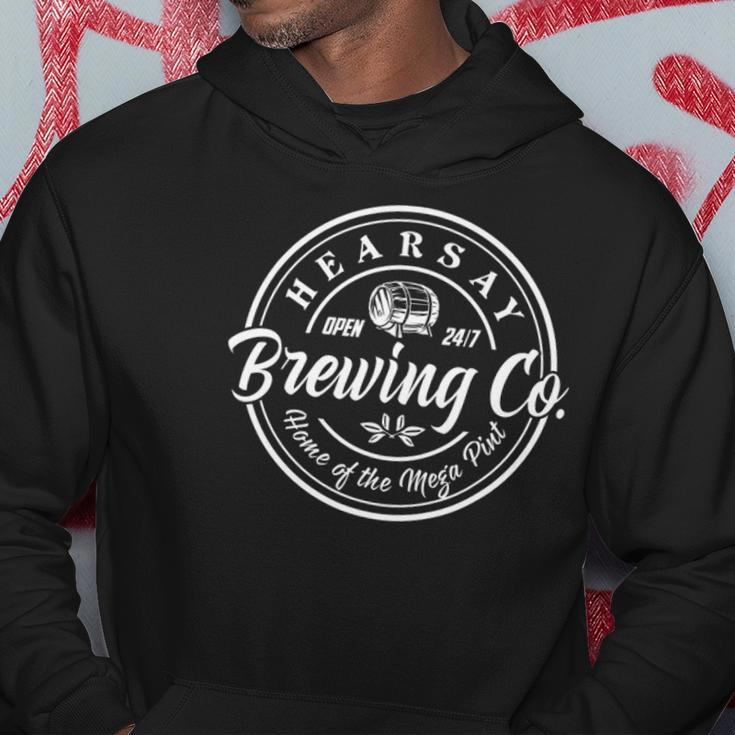 Hearsay Brewing Co Open 247 Home Of Mega Pint Funny Hoodie Unique Gifts