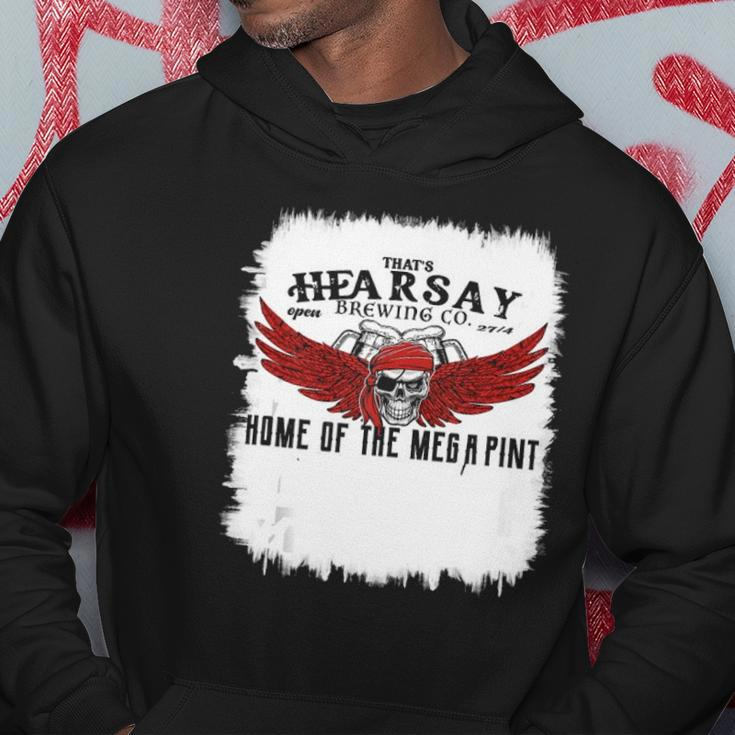 Hearsay Brewing Company Brewing Co Home Of The Mega Pint Hoodie Unique Gifts