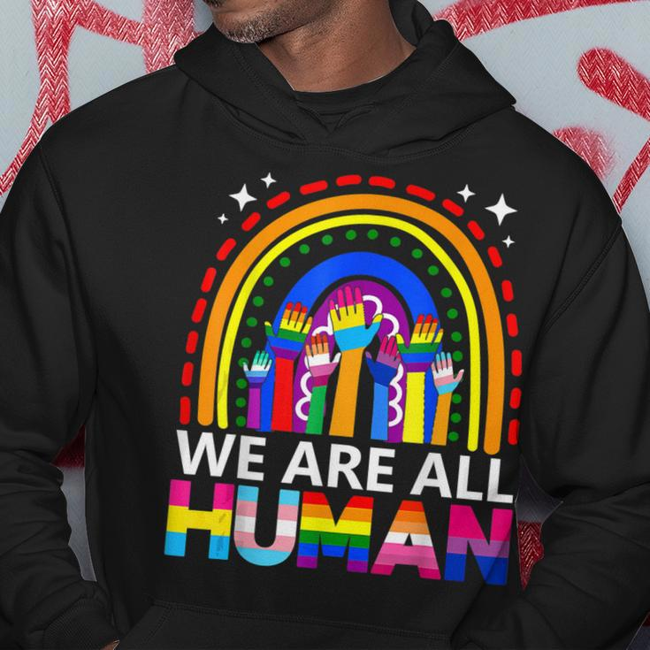 Human Lgbt Flag Gay Pride Month Transgender Rainbow Lesbian Hoodie Unique Gifts
