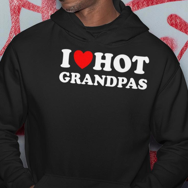 I Heart Hot Grandpas I Love Hot Grandpas Hoodie Personalized Gifts