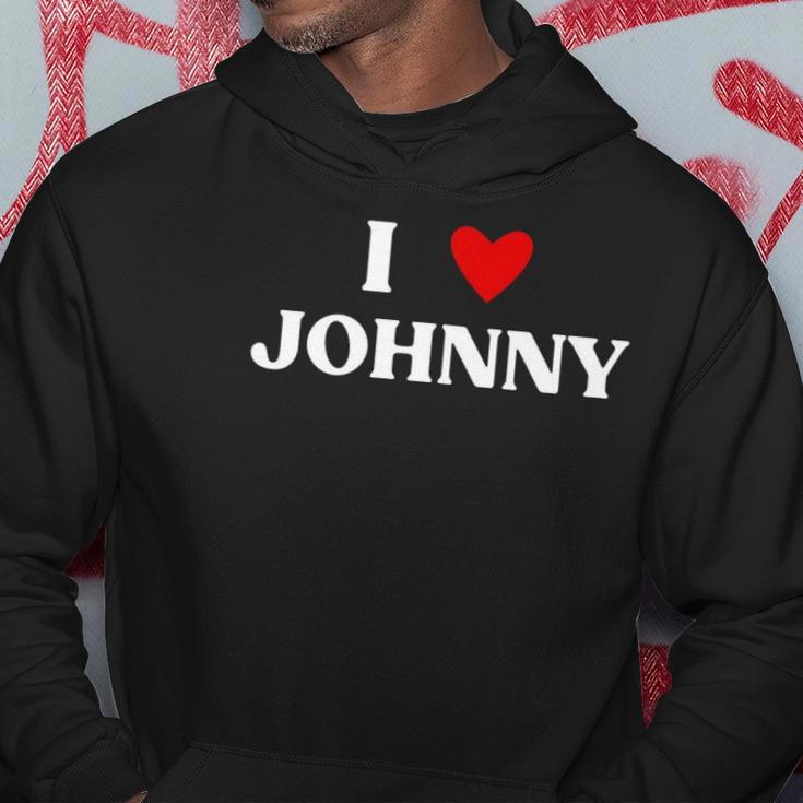 I Heart Johnny Red Heart Hoodie Unique Gifts