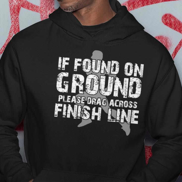If Found On Ground Please Drag Across Finish Line Hoodie Unique Gifts