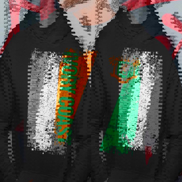 Ivory Coast Flag Vintage Distressed Ivory Coast Hoodie Unique Gifts