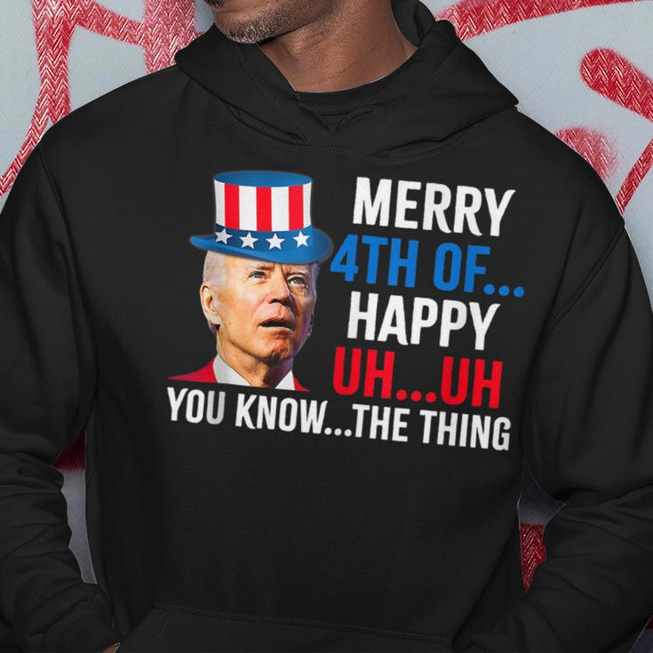 Joe Biden Confused Merry Happy Funny 4Th Of July Hoodie Unique Gifts