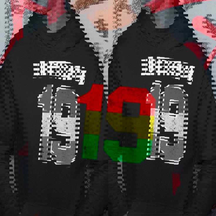 Juneteenth 19 Jersey Black American Freedom Juneteenth Hoodie Unique Gifts