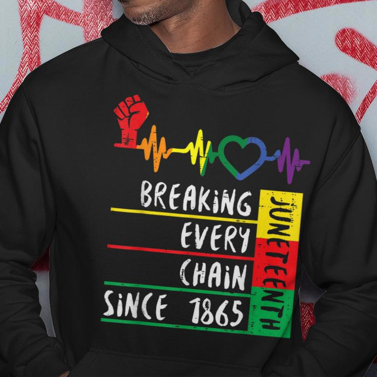 Juneteenth Breaking Every Chain Since 1865 Hoodie Unique Gifts