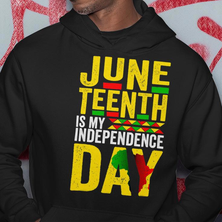 Juneteenth Is My Independence Day 1865 African American Hoodie Funny Gifts