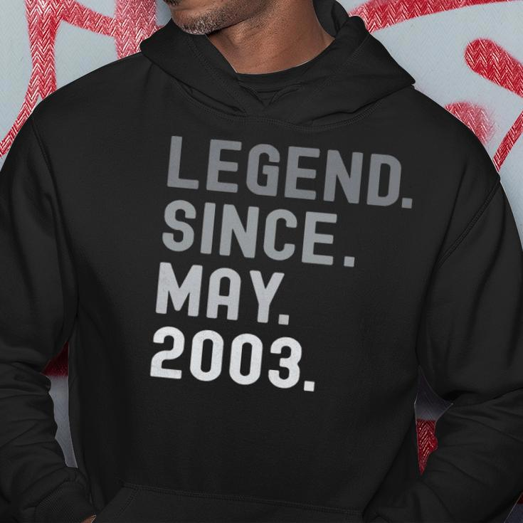 Legend Since May 2003 19 Years Old 19Th Birthday Gifts Hoodie Unique Gifts