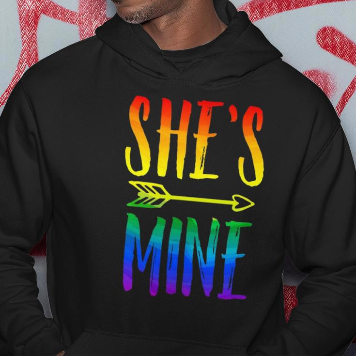 Lgbt Pride Shes Mine Im Her Lesbian Couple Matching Lover Hoodie Unique Gifts