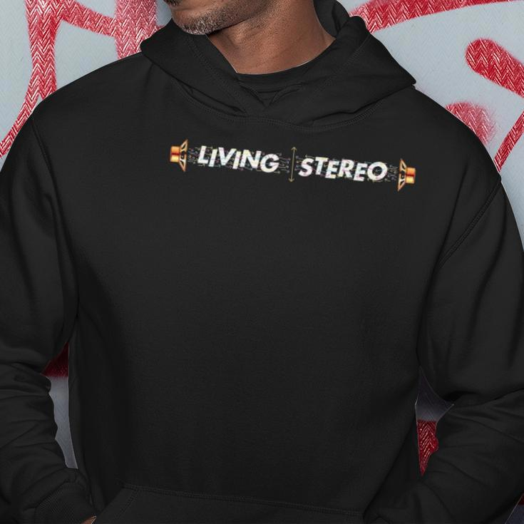 Living Stereo Full Color Arrows Speakers Design Hoodie Unique Gifts