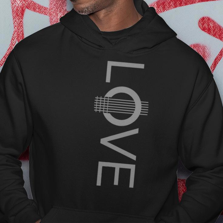 Love Guitar Musical Instrument Musician Hoodie Unique Gifts