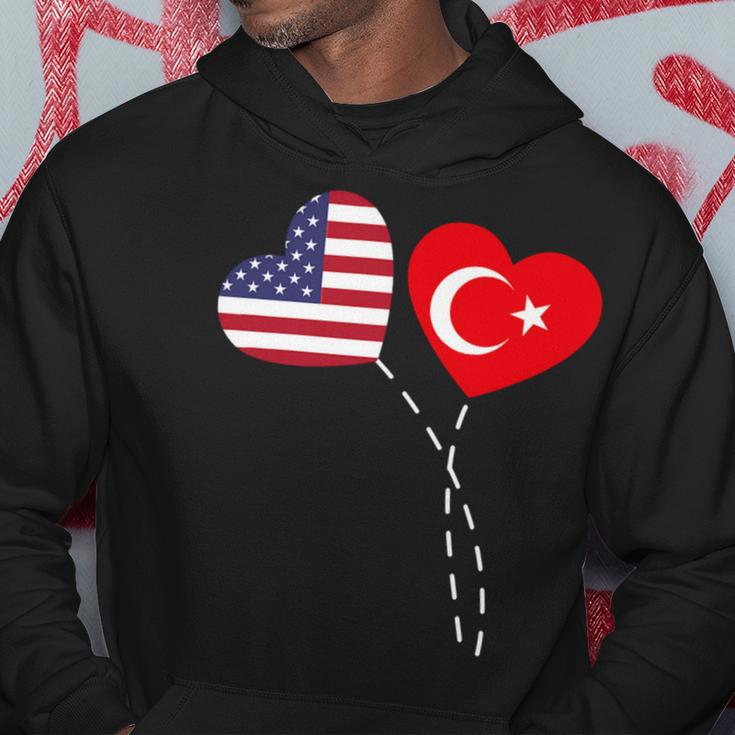 Loving Usa Turkey Flag Heart Turkish 13 Shirt Hoodie Funny Gifts