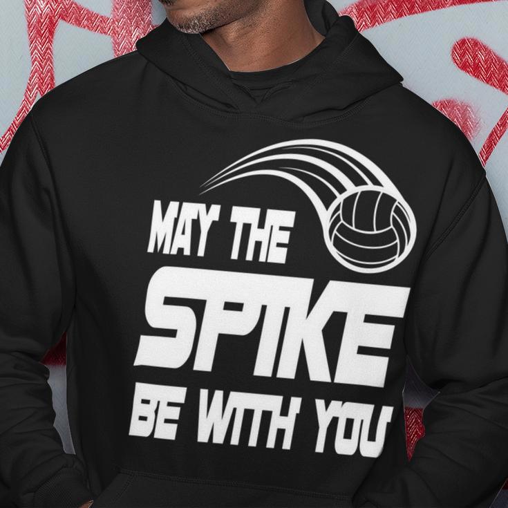 May The Spike Be With You Funny Volleyball Hoodie Funny Gifts