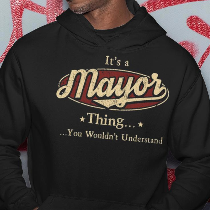 Mayor Shirt Personalized Name GiftsShirt Name Print T Shirts Shirts With Name Mayor Hoodie Funny Gifts
