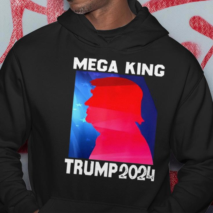 Mega King Usa Flag Proud Ultra Maga Trump 2024 Anti Biden Hoodie Unique Gifts