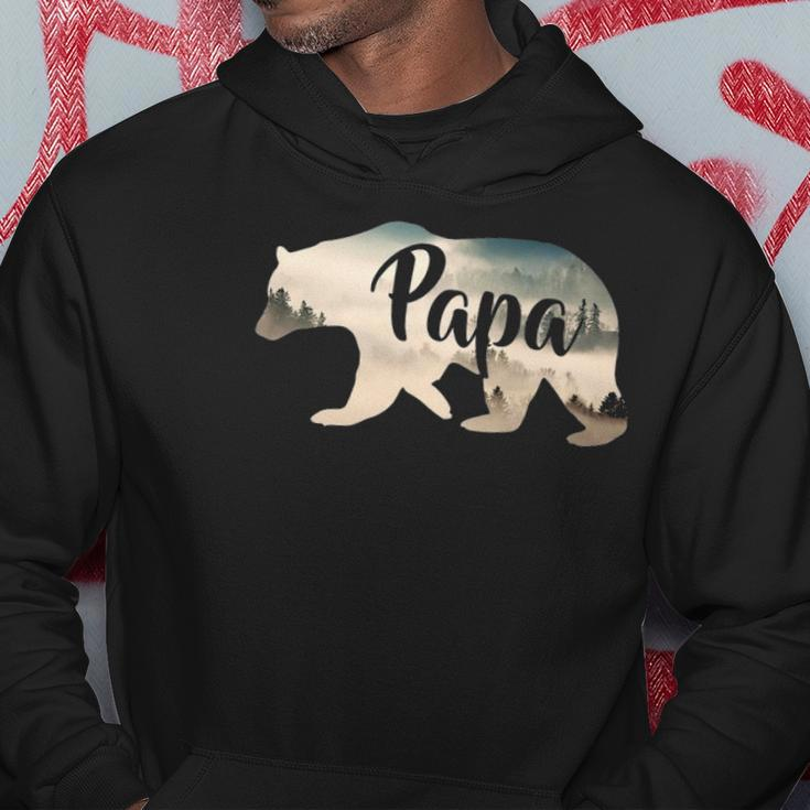 Men Papa Bear & Forest Awesome Camping Gift Hoodie Unique Gifts