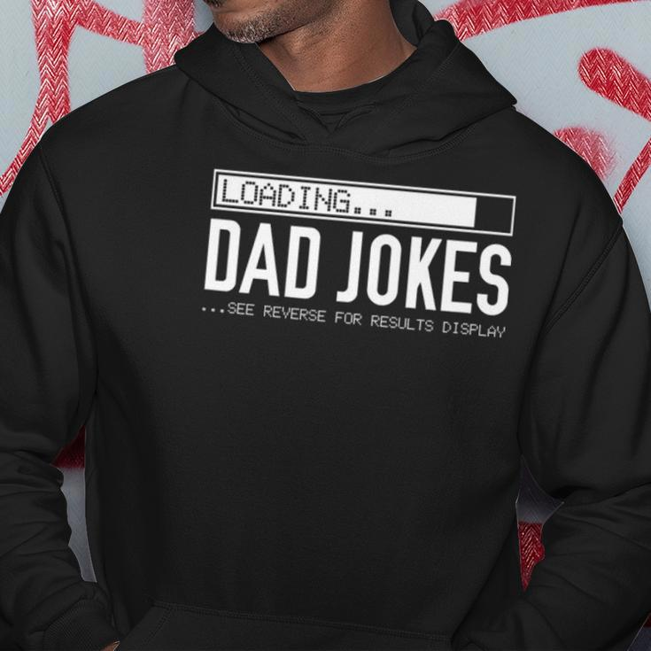 Mens 2 Sided Dad Jokes List On Back Funny Fathers Day Hoodie Personalized Gifts