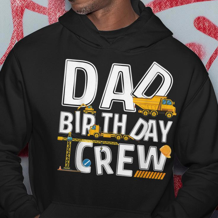 Mens Construction Dad Birthday Crew Party Worker Dad Hoodie Funny Gifts