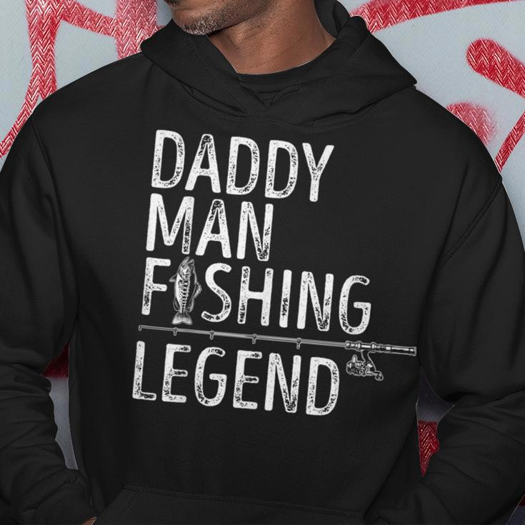 Mens Fishing Daddy Man Fishing Legend Proud Fisherman Dad Fish Hoodie Personalized Gifts