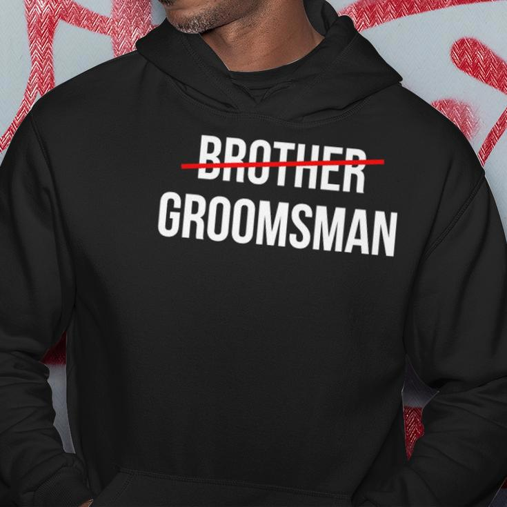 Mens From Brother To Groomsman Wedding Party Groomsmen Proposal Hoodie Unique Gifts